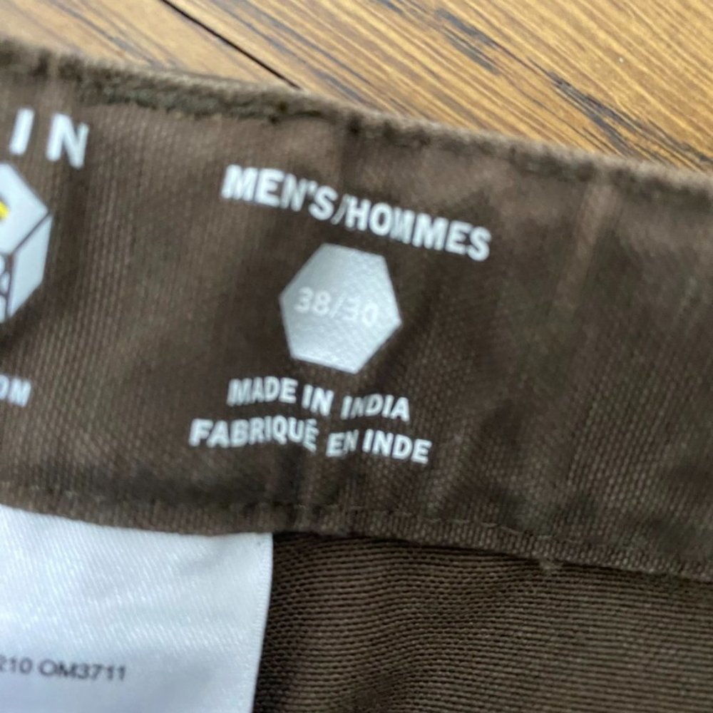 Mountain Hardwear Cadoba brown heavy cotton pants mens size 38X30 - Picture 6 of 7